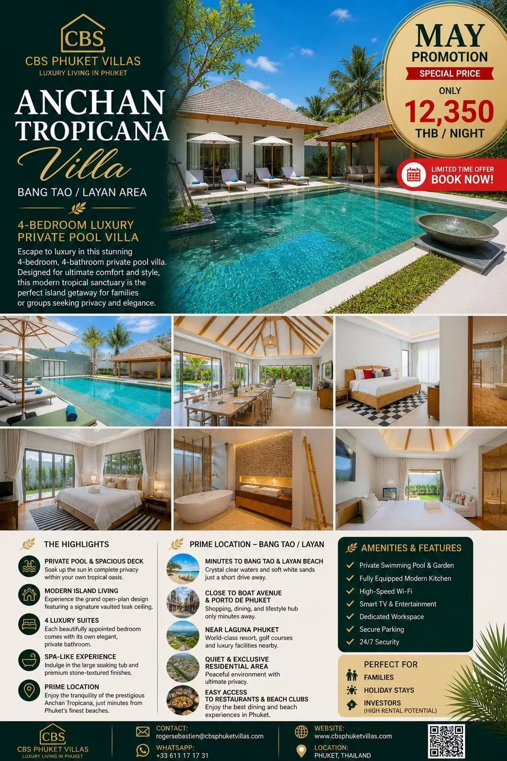 Existing CBS Phuket Villas property promotion flyer